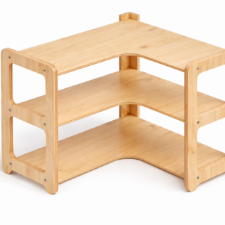 Estante Montessori Esquinero Infantil de Madera | Mueblesitos Kids